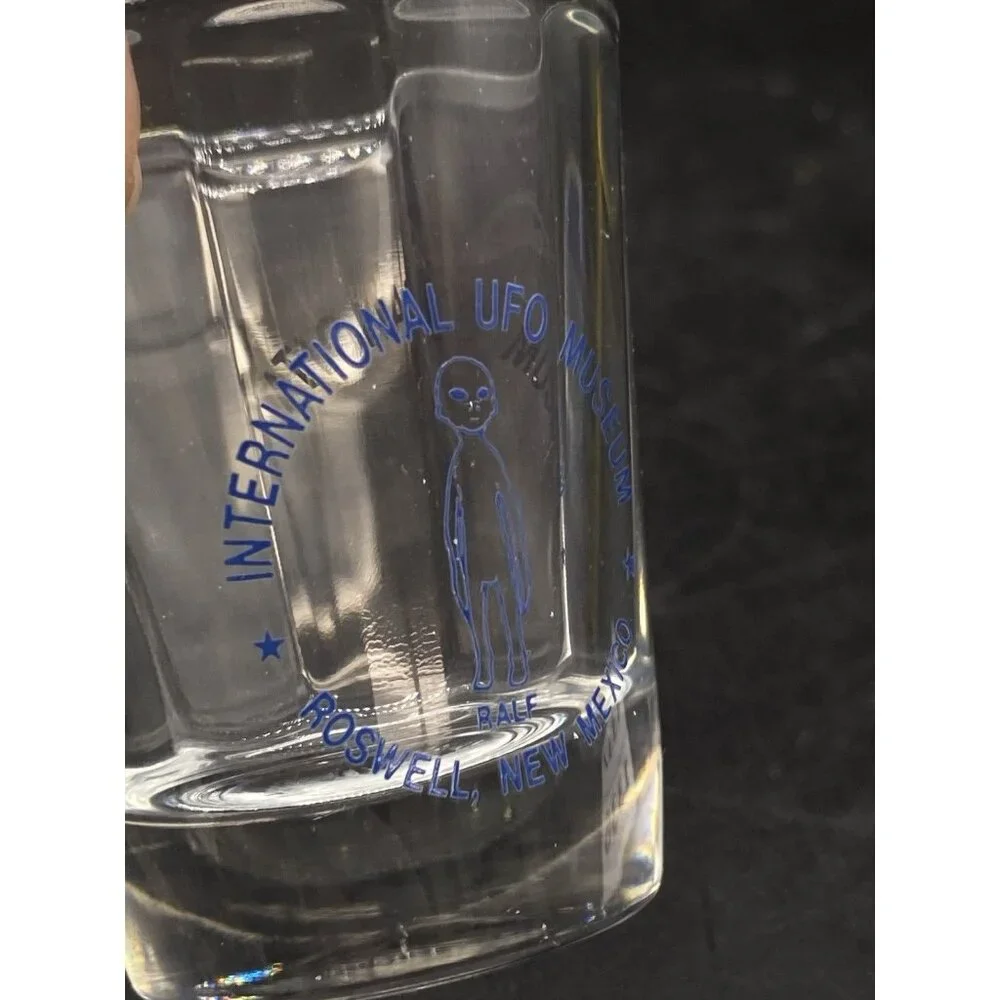 International UFO Museum Roswell New Mexico Alien Clear Shot Glass